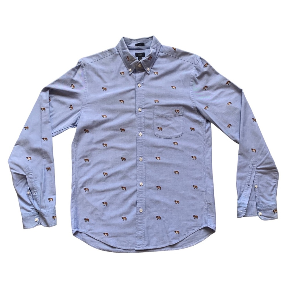 JCrew Nice Button Up‎ with Saint Bernards, medium
